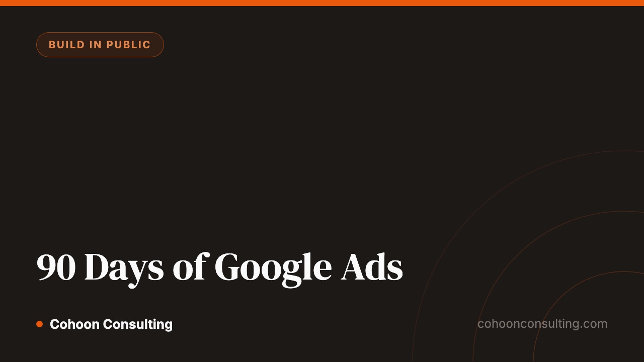 90 days of Google Ads spend, every real number