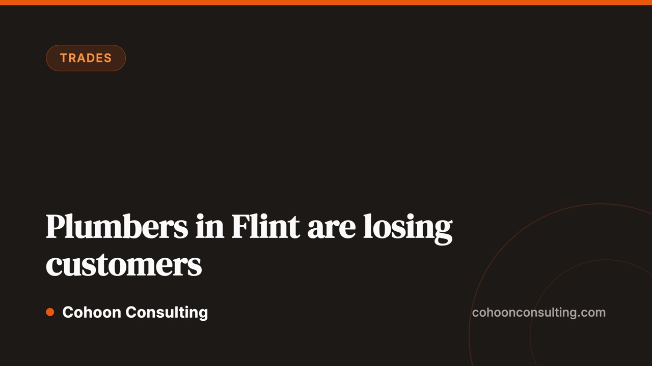 Plumbers in Flint losing customers