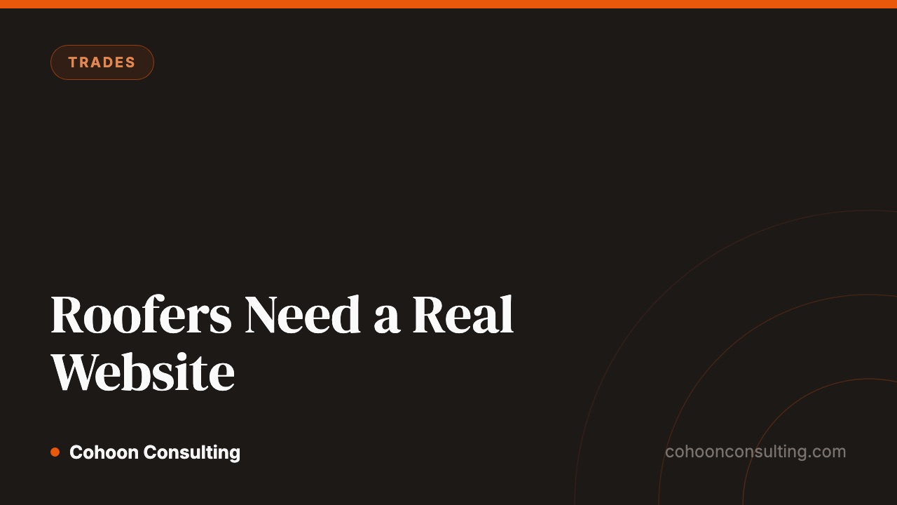 Why roofing contractors in Oakland County need a real website