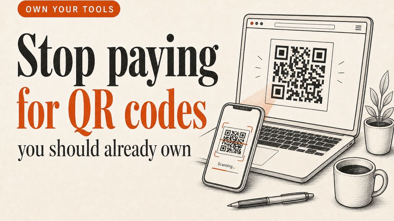 Stop paying for QR codes you should already own