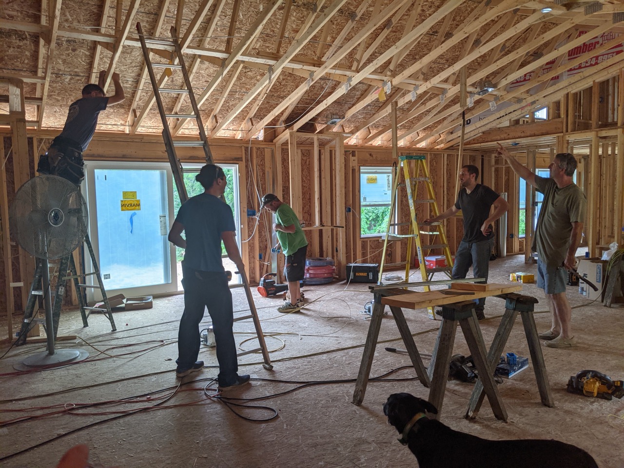 Cohoon house build, July 2021
